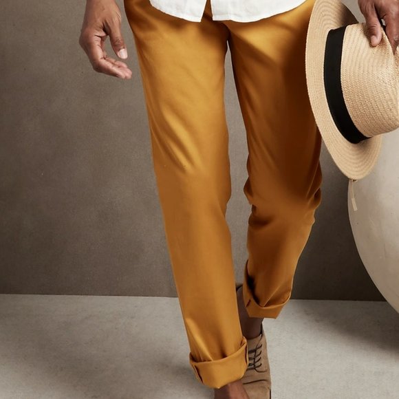 BANANA REPUBLIC AIDEN SLIM RAPID MOVEMENT HONEYCOMB CHINO 35W x 32L - Picture 1 of 11